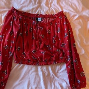 Long sleeve crop top